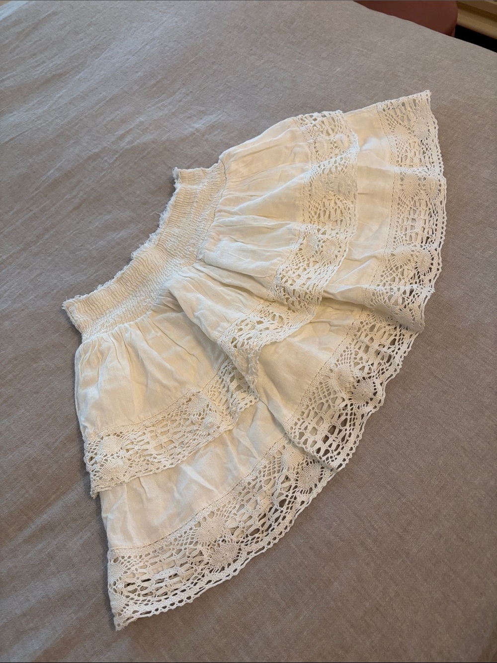 Urban Outfitters Tiered Lace Mini Skirt - Picture 5 of 9